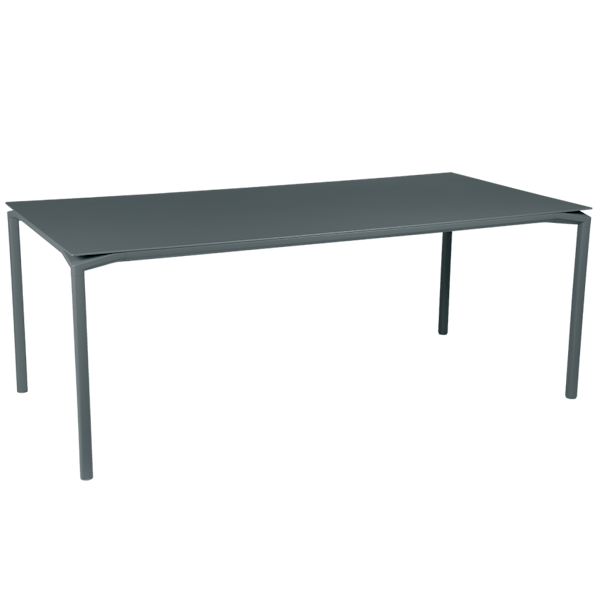 Calvi Aluminium Outdoor Dining Table 195 x 95cm By Fermob in Storm Grey