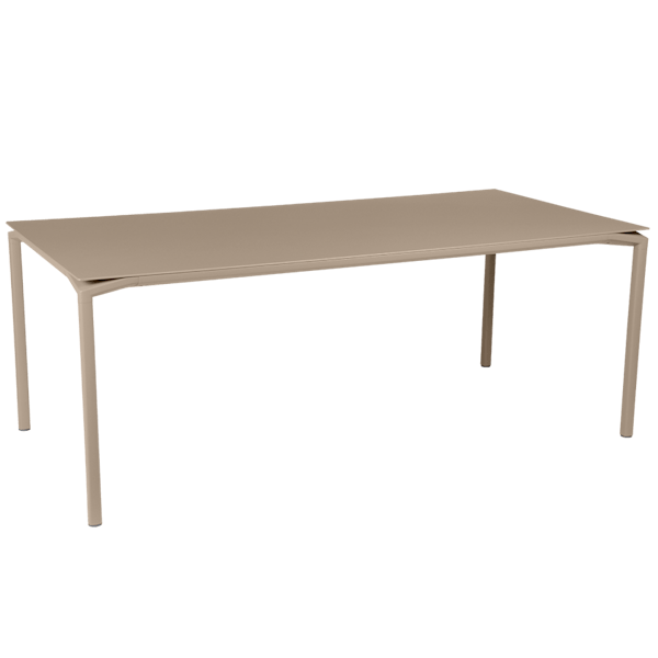 Calvi Aluminium Outdoor Dining Table 195 x 95cm By Fermob in Nutmeg