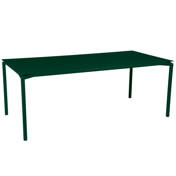 Calvi Aluminium Outdoor Dining Table 195 x 95cm By Fermob in Cedar Green