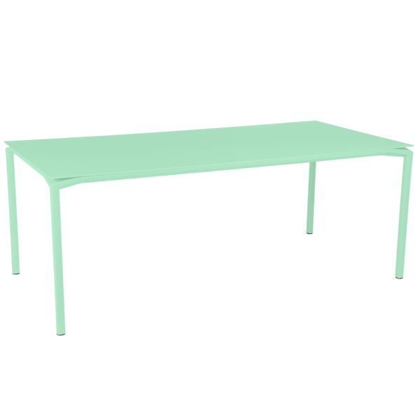 Calvi Aluminium Outdoor Dining Table 195 x 95cm By Fermob in Opaline Green