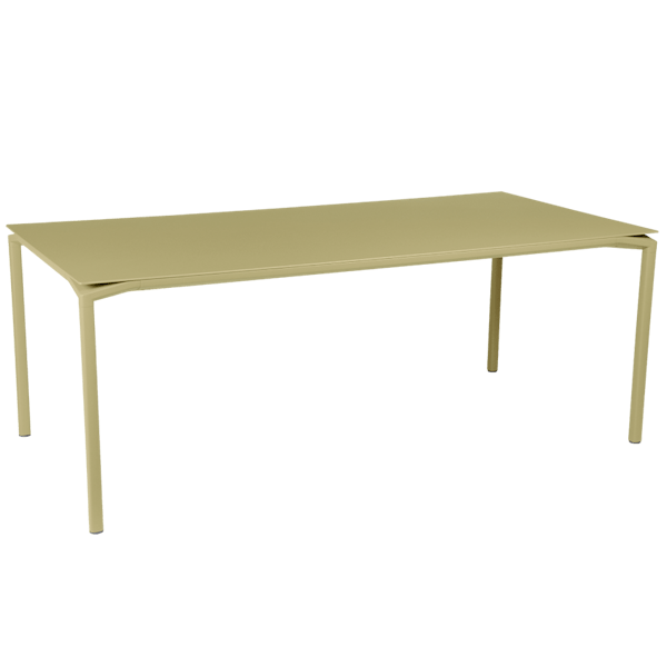 Calvi Aluminium Outdoor Dining Table 195 x 95cm By Fermob in Willow Green
