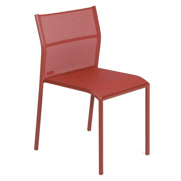 Cadiz Outdoor Dining Chair By Fermob in Red Ochre