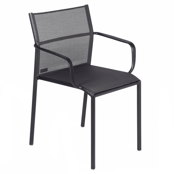 Cadiz Outdoor Dining Armchair By Fermob in Anthracite