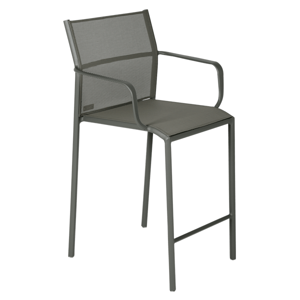 Cadiz Outdoor Dining High Armchair By Fermob in Rosemary