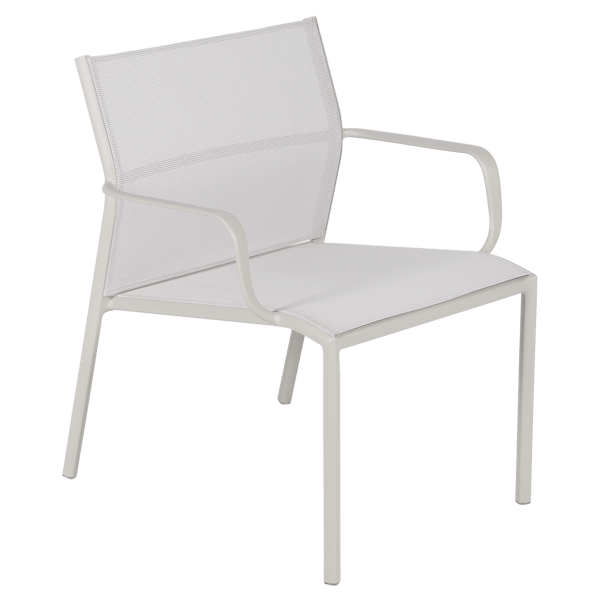 Cadiz Outdoor Low Armchair By Fermob in Clay Grey