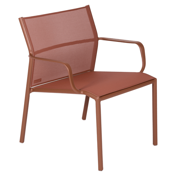 Cadiz Outdoor Low Armchair By Fermob in Red Ochre