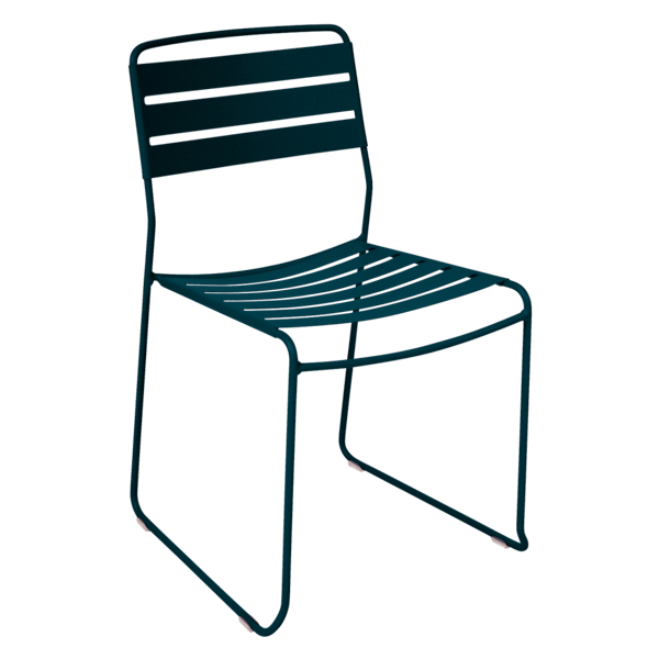 Surprising Outdoor Dining Chair By Fermob in Acapulco Blue