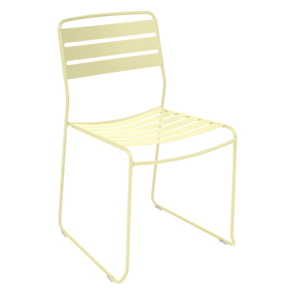 Surprising Outdoor Dining Chair By Fermob in Frosted Lemon