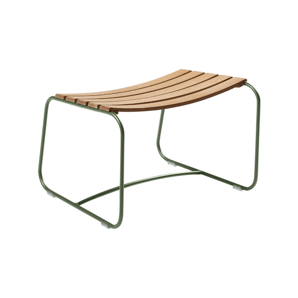 Surprising Outdoor Casual Footrest - Teak Slats By Fermob in Cactus