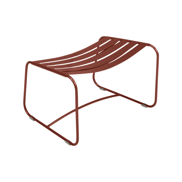 Surprising Outdoor Casual Footrest By Fermob in Red Ochre