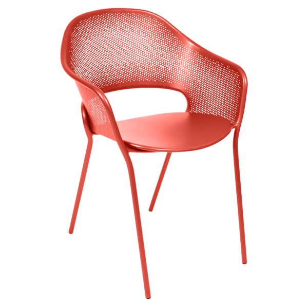 Kate Outdoor Dining Armchair By Fermob in Capucine