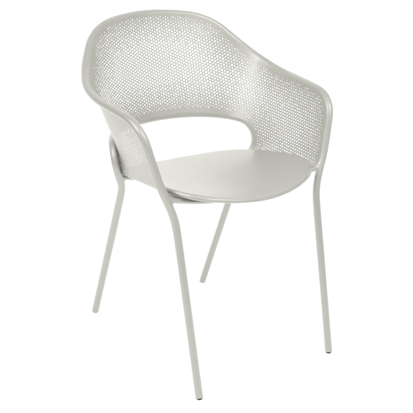 Kate Outdoor Dining Armchair By Fermob in Clay Grey