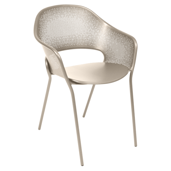 Kate Outdoor Dining Armchair By Fermob in Nutmeg