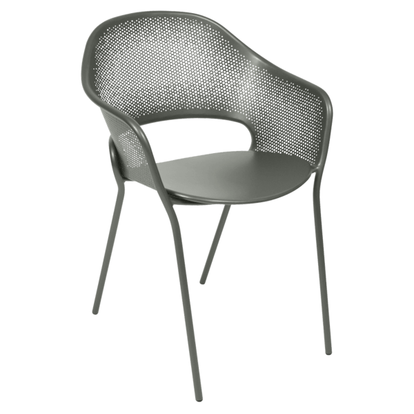 Kate Outdoor Dining Armchair By Fermob in Rosemary