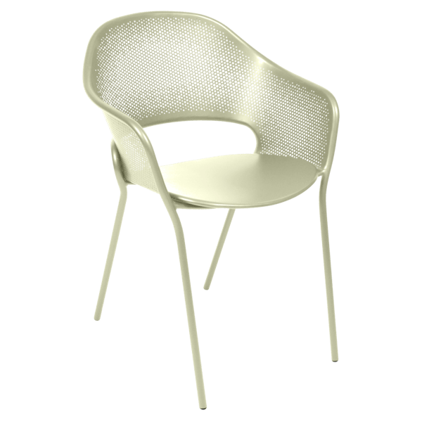 Kate Outdoor Dining Armchair By Fermob in Willow Green