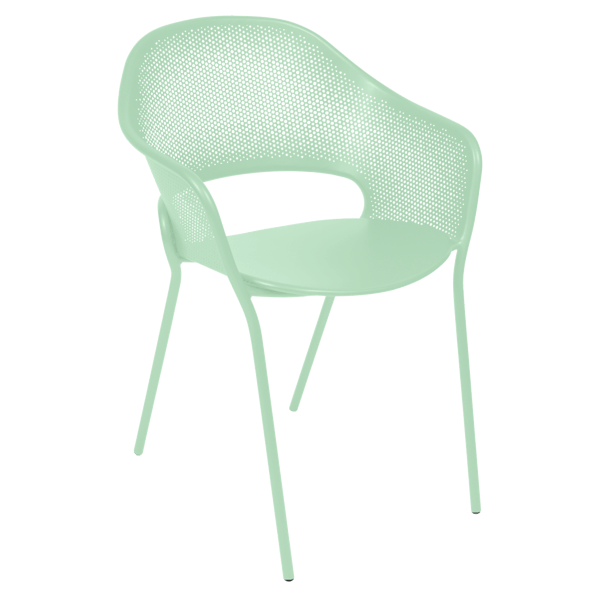 Kate Outdoor Dining Armchair By Fermob in Opaline Green
