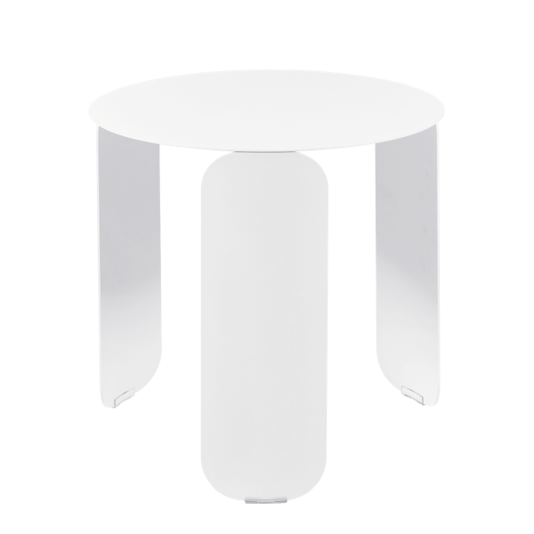 Fermob Bebop Low Table Round 45cm in Cotton White