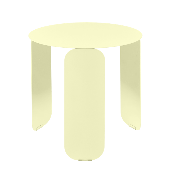 Fermob Bebop Low Table Round 45cm in Frosted Lemon