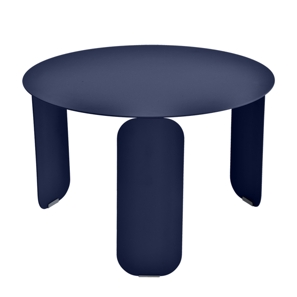 Bebop Low Table Round 60cm By Fermob in Deep Blue