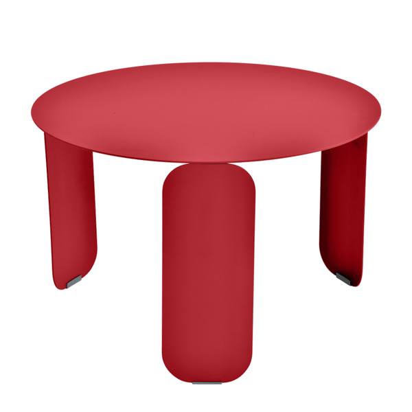 Bebop Low Table Round 60cm By Fermob in Poppy