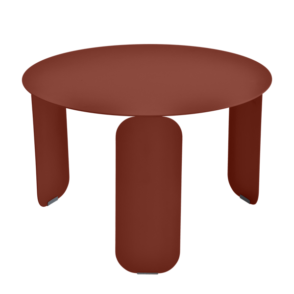 Bebop Low Table Round 60cm By Fermob in Red Ochre