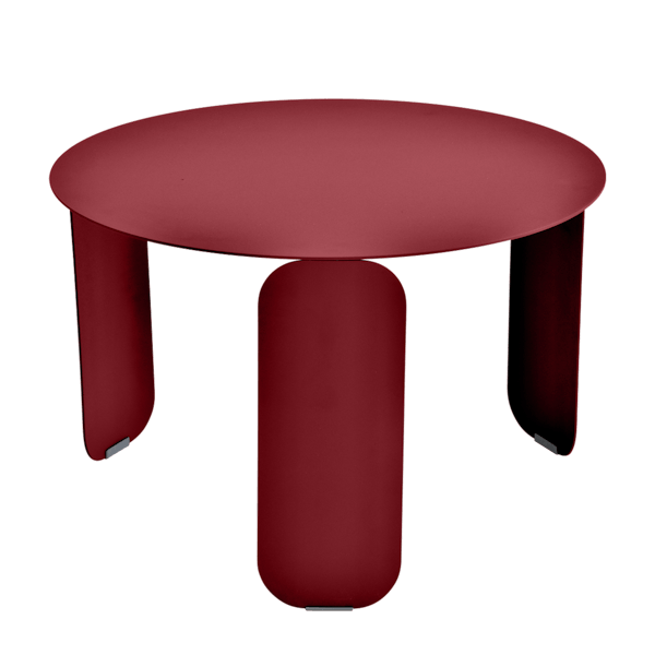 Bebop Low Table Round 60cm By Fermob in Chilli