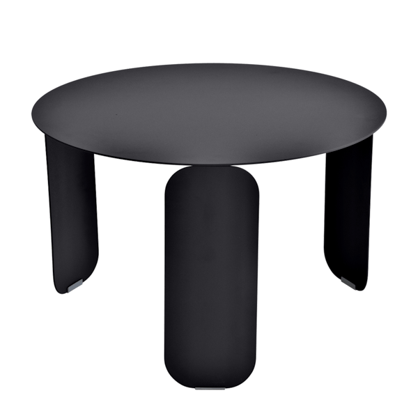 Fermob Bebop Low Table Round 60cm in Liquorice