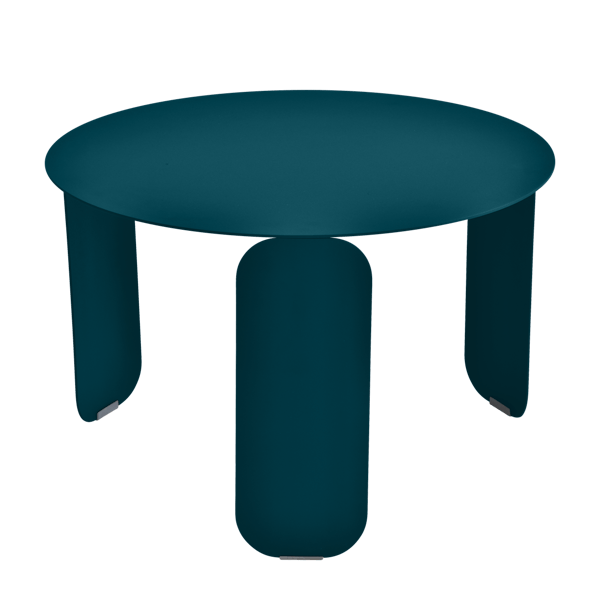 Fermob Bebop Low Table Round 60cm in Acapulco Blue