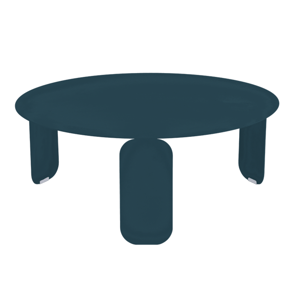 Bebop Low Table Round 80cm By Fermob in Acapulco Blue