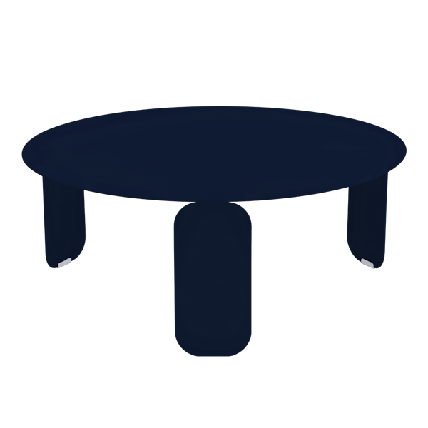 Bebop Low Table Round 80cm By Fermob in Deep Blue