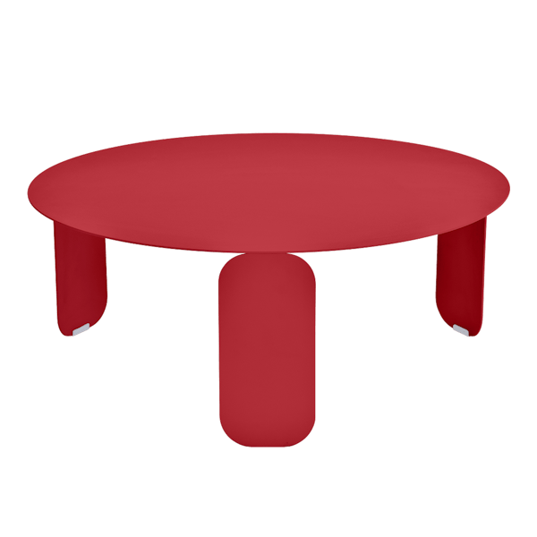 Bebop Low Table Round 80cm By Fermob in Poppy