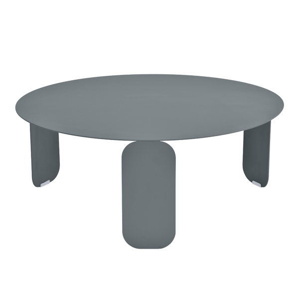 Bebop Low Table Round 80cm By Fermob in Storm Grey