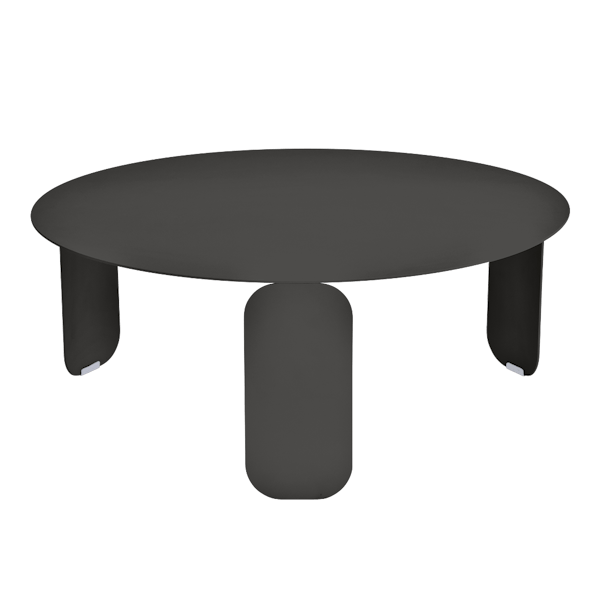 Bebop Low Table Round 80cm By Fermob in Liquorice