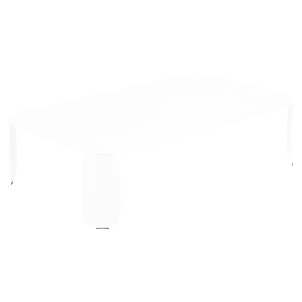 Bebop Low Table 120 x 70cm - 29cm High By Fermob in Cotton White