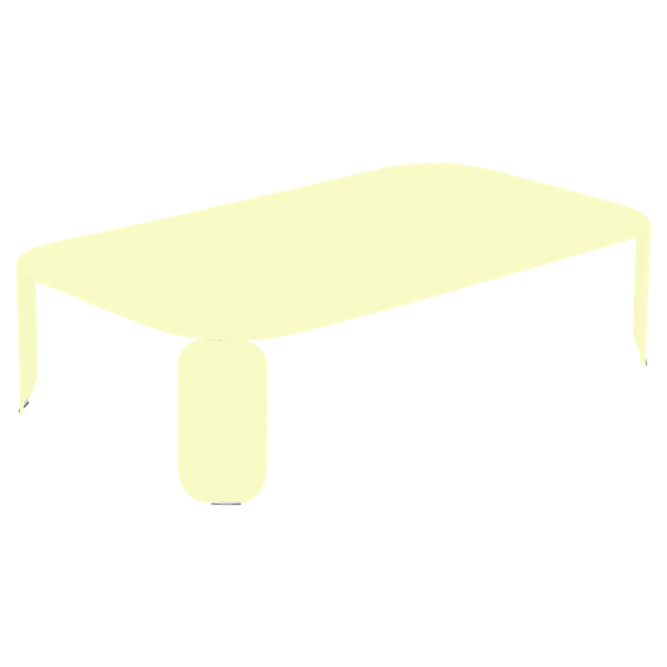 Fermob Bebop Low Table 120 x 70cm - 29cm High in Frosted Lemon