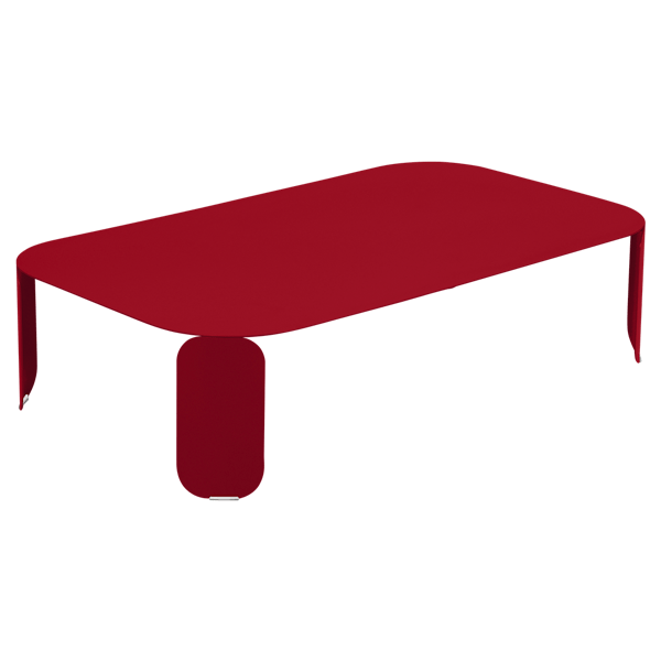 Bebop Low Table 120 x 70cm - 29cm High By Fermob in Poppy