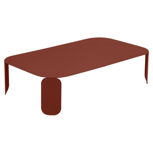 Bebop Low Table 120 x 70cm - 29cm High By Fermob in Red Ochre