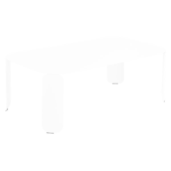 Bebop Low Table 120 x 70cm - 42 cm High By Fermob in Cotton White