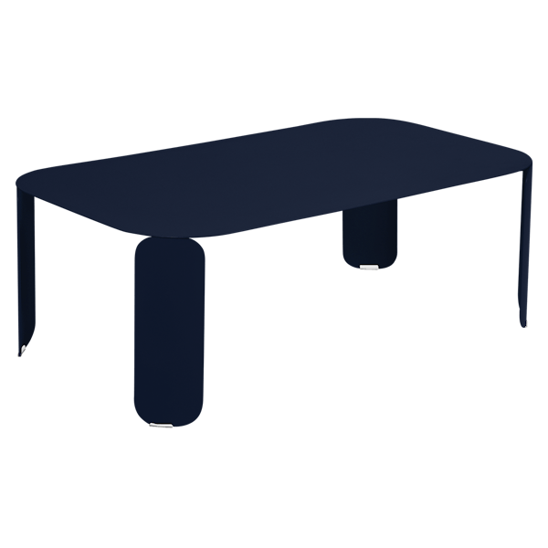 Fermob Bebop Low Table 120 x 70cm - 42 cm High in Deep Blue