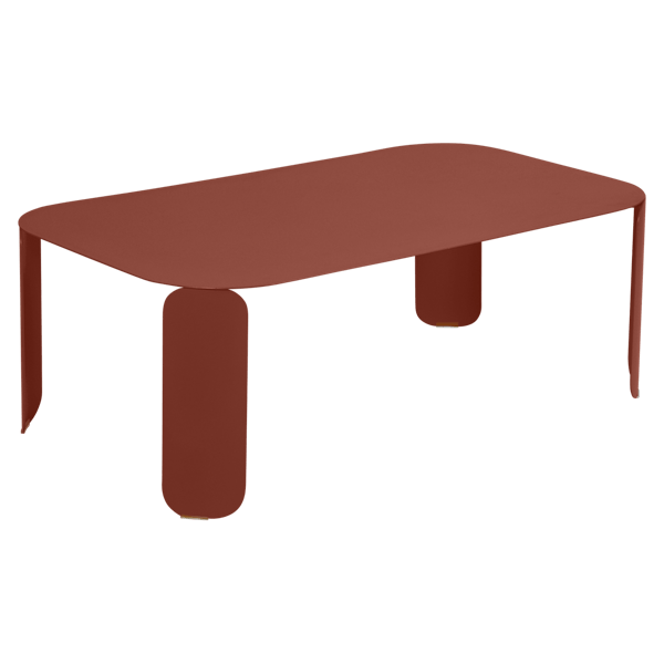 Bebop Low Table 120 x 70cm - 42 cm High By Fermob in Red Ochre