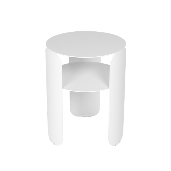 Bebop Outdoor Side Table 35cm By Fermob in Cotton White