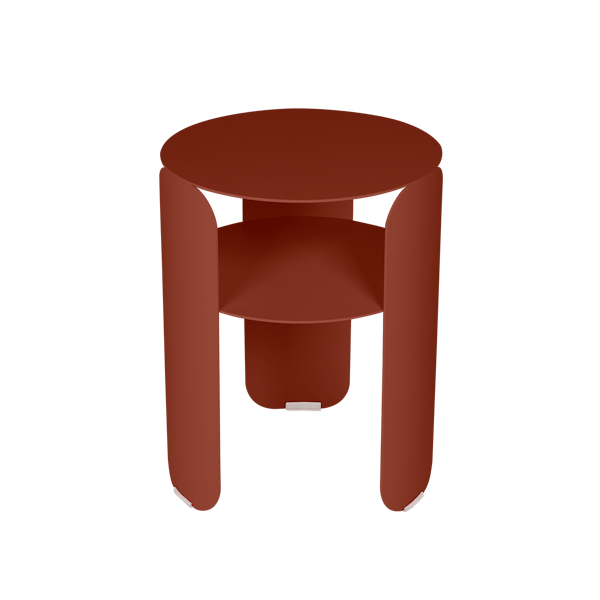 Bebop Outdoor Side Table 35cm By Fermob in Red Ochre