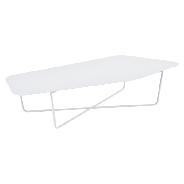 Ultrasofa Outdoor Coffee Low Table By Fermob in Cotton White