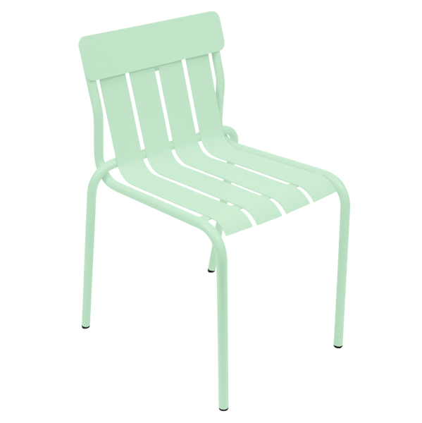 Stripe Outdoor Dining Chair By Fermob in Opaline Green