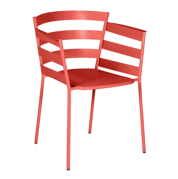 Rythmic Outdoor Dining Armchair By Fermob in Capucine