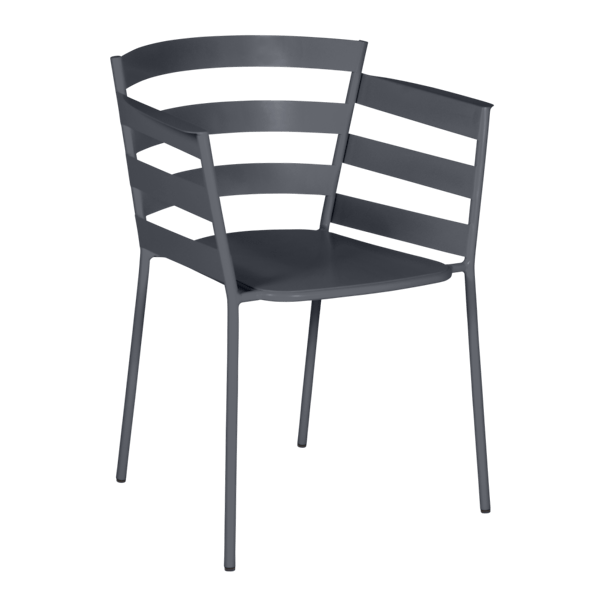 Rythmic Outdoor Dining Armchair By Fermob in Anthracite