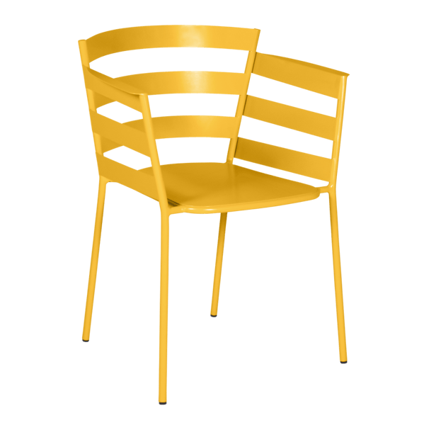 Rythmic Outdoor Dining Armchair By Fermob in Honey