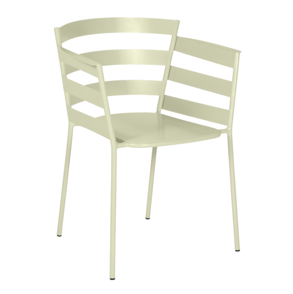 Rythmic Outdoor Dining Armchair By Fermob in Willow Green